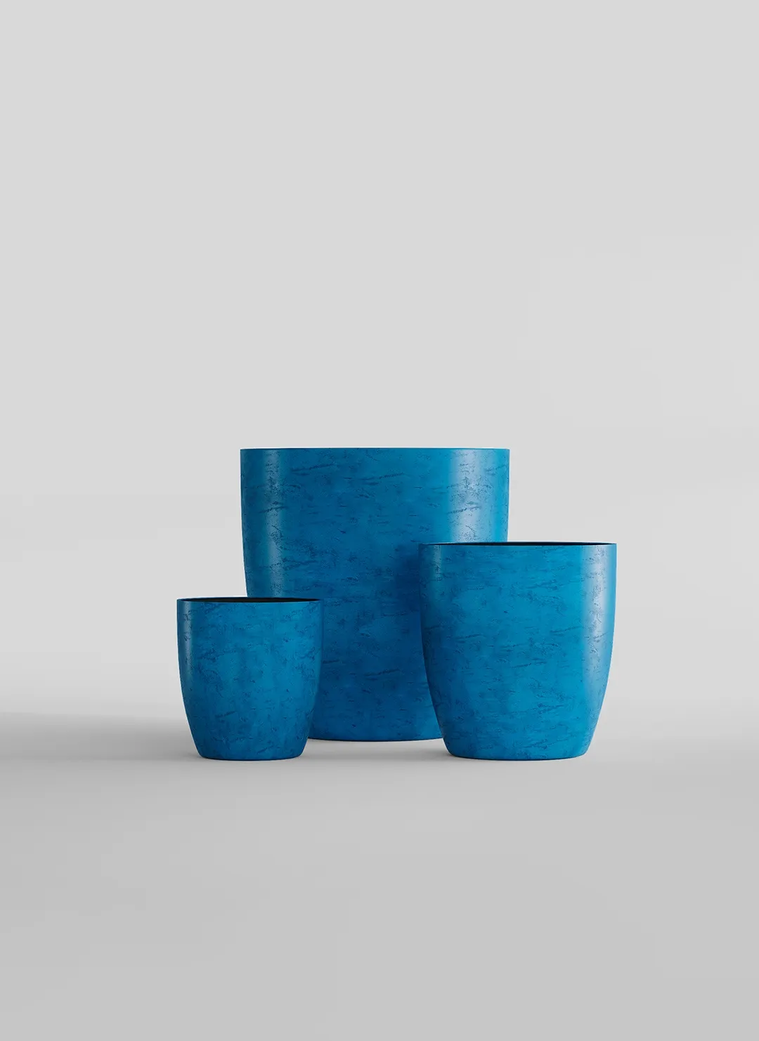 Кашпо CONCRETIKA VASE 3 COBALT BLUE D30H32