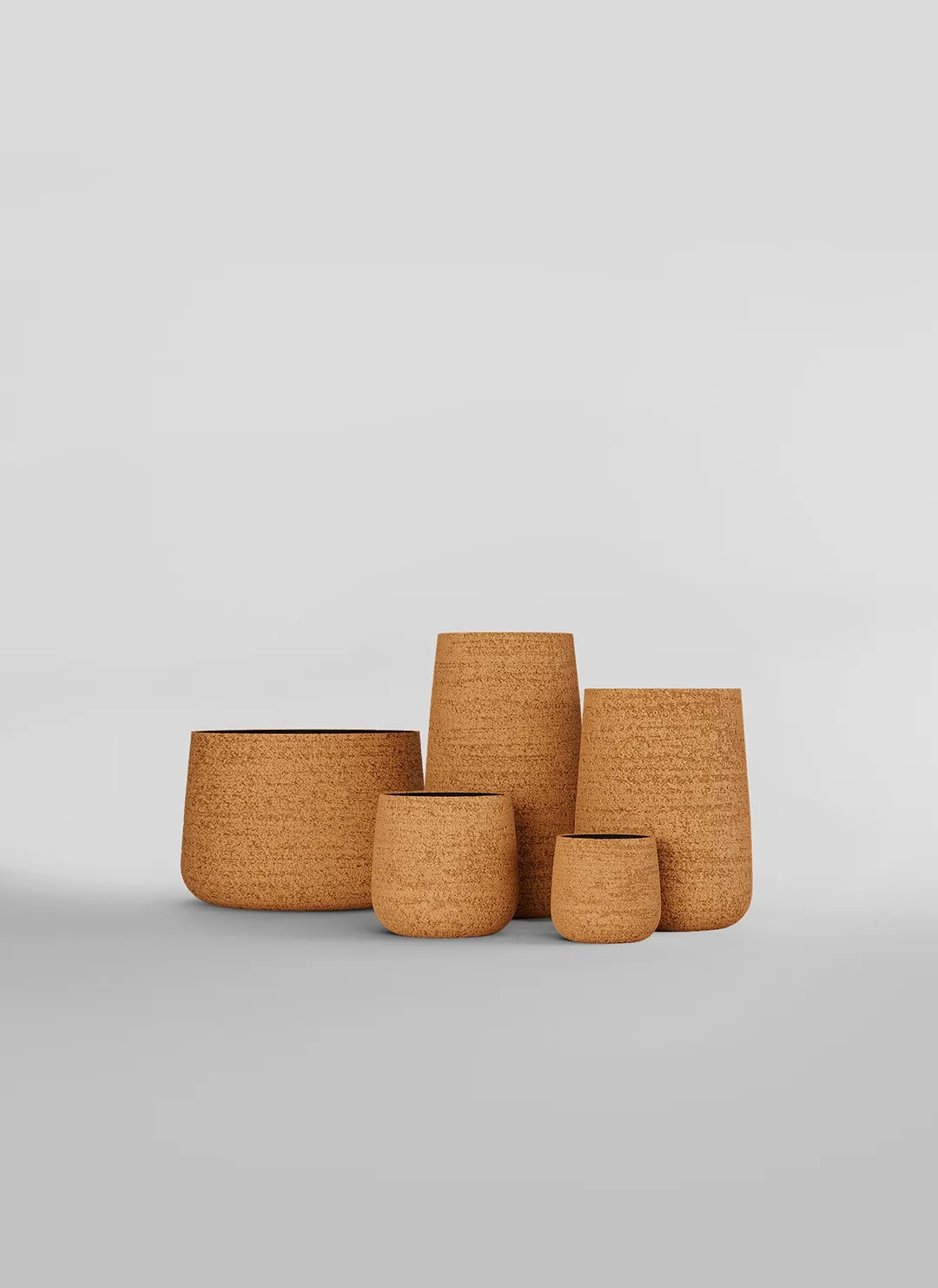 Кашпо CONCRETIKA CONE EROSIA OCHRE D32H36