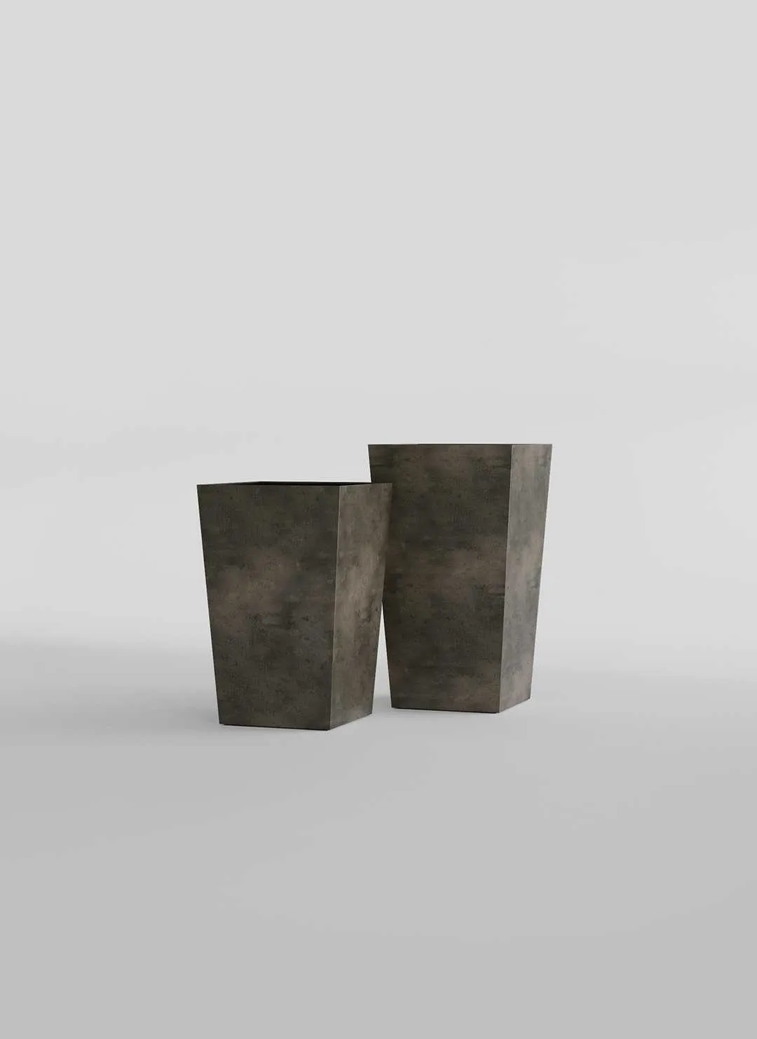 Кашпо CONCRETIKA КОНИК БРЕЗЕНТ ГРЕЙ 30x30x50