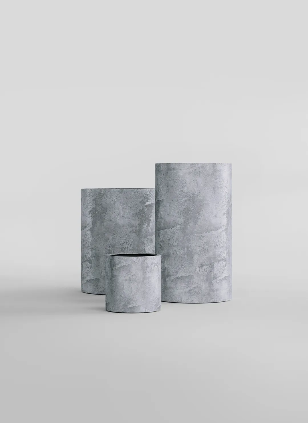 Кашпо CONCRETIKA CYLINDER CONCRETE GREY LIGHT D30H30