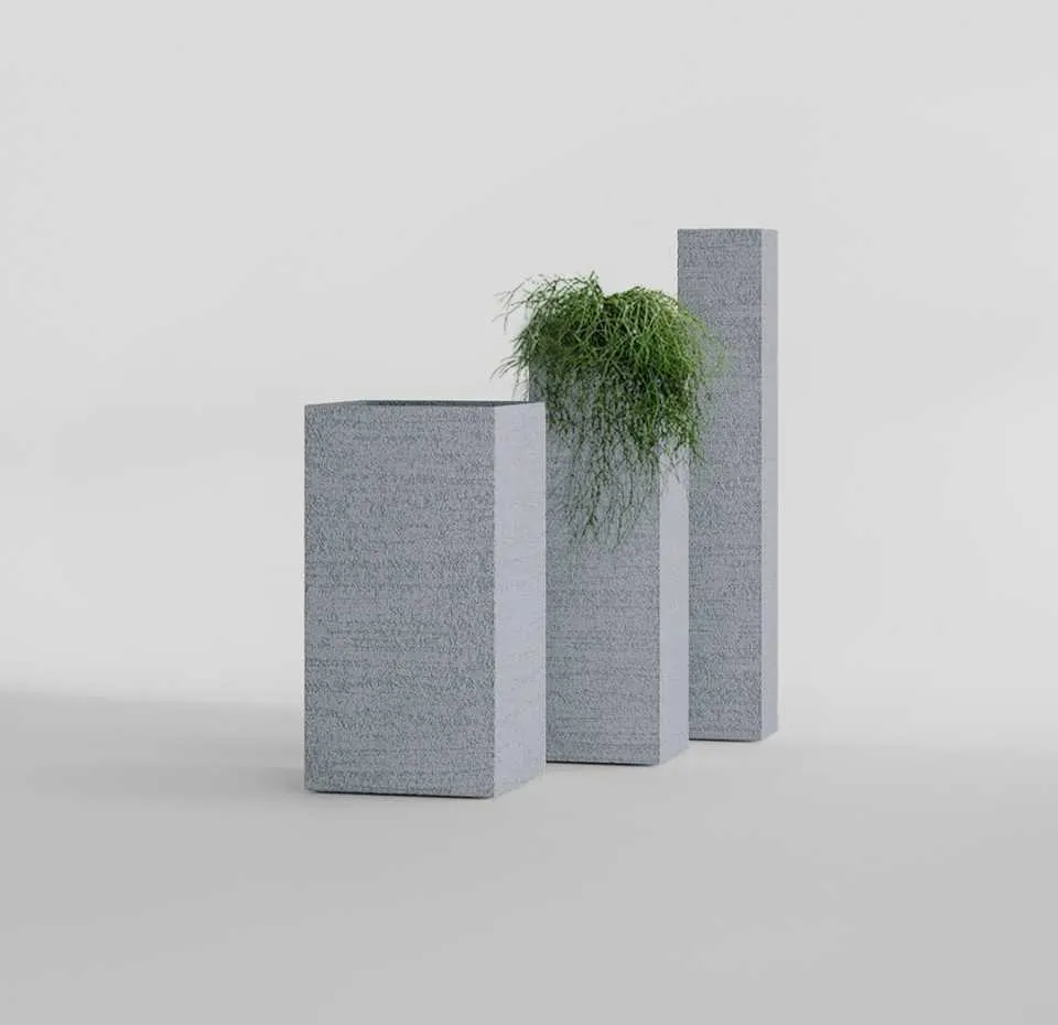 Кашпо CONCRETIKA КОЛОННА ЭРОЗИЯ БЕЛЫЙ 20x20x120 заказать и купить с доставкой из магазина производителя Конкретика по цене 28&nbsp;050 ₽.