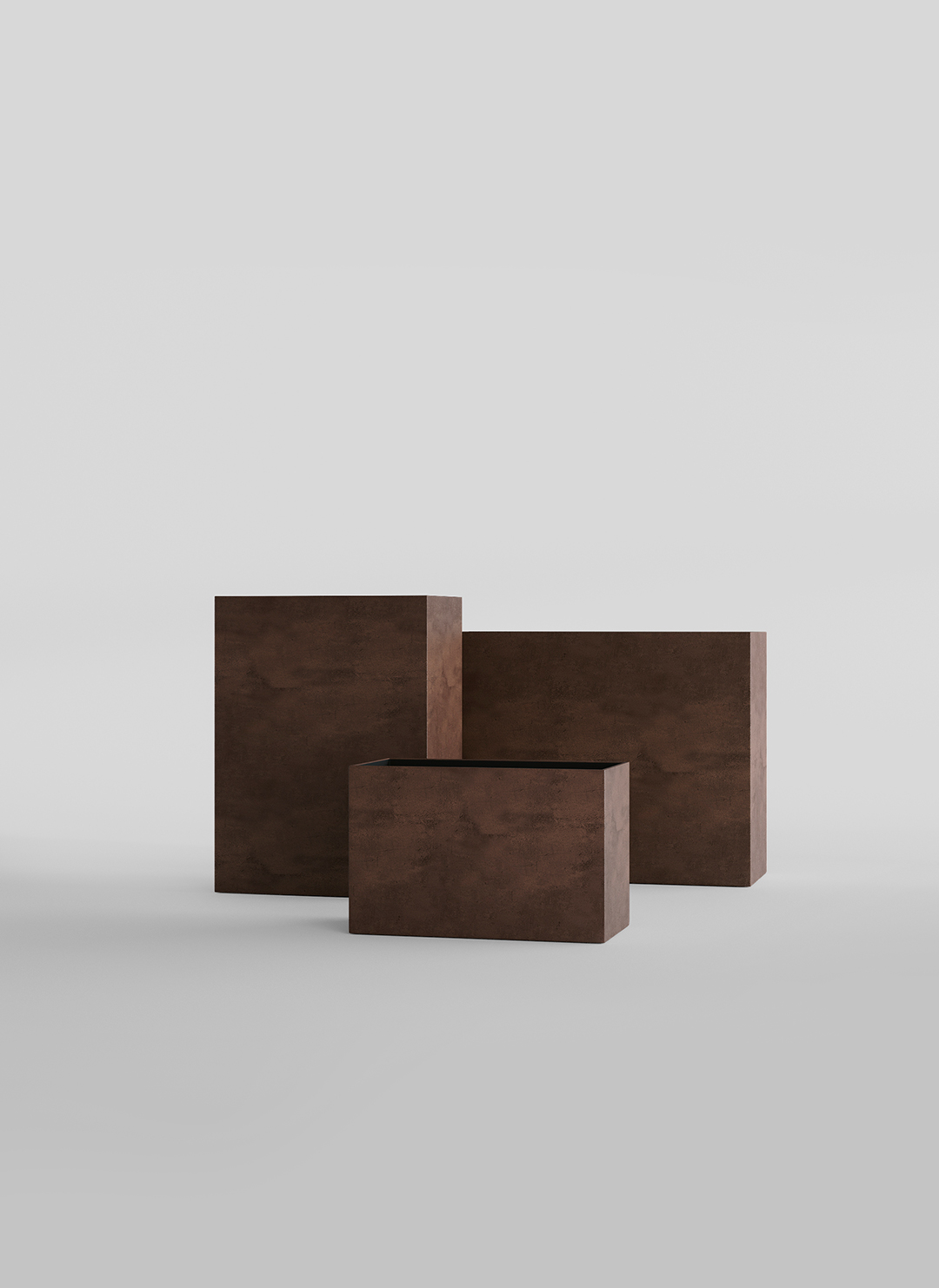 Кашпо CONCRETIKA ДИВАЙДЕР КОФЕ 60x30x50