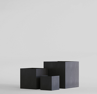 Кашпо CONCRETIKA CUBE NERO 90x90x90 заказать и купить по цене 90 920 руб ниже рынка от производителя с доставкой.