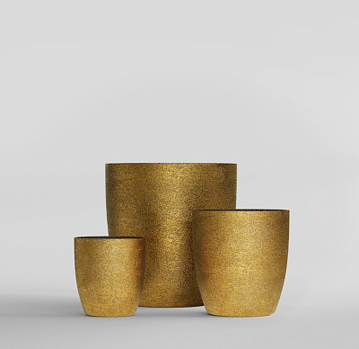 Кашпо CONCRETIKA VASE 3 RICH GOLD D75H82 заказать и купить по цене 58 140 руб ниже рынка от производителя с доставкой.
