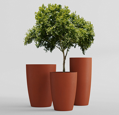 Кашпо CONCRETIKA CONUS TERRACOTTA D30H55 заказать и купить по цене 11 090 руб ниже рынка от производителя с доставкой.
