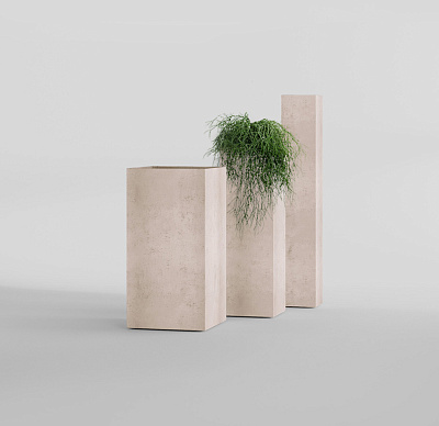 Кашпо CONCRETIKA COLONNA CONCRETE WHITE 30x30x90 заказать и купить по цене 31 930 руб ниже рынка от производителя с доставкой.