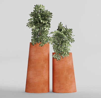 Кашпо CONCRETIKA DUET RED CLAY D41H82 заказать и купить по цене 32 570 руб ниже рынка от производителя с доставкой.