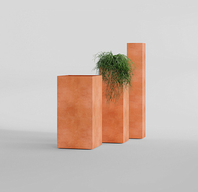 Кашпо CONCRETIKA COLONNA RED CLAY 40x40x80 заказать и купить по цене 25 450 руб ниже рынка от производителя с доставкой.