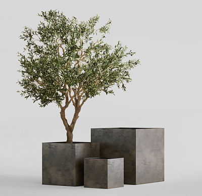 Кашпо CONCRETIKA CUBE BREZENT GREY 70x70x70 заказать и купить по цене 65 740 руб ниже рынка от производителя с доставкой.