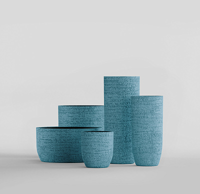 Кашпо CONCRETIKA YAR EROSIA BLUE D40H87 заказать и купить по цене 28 050 руб ниже рынка от производителя с доставкой.
