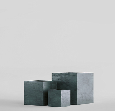 Кашпо CONCRETIKA CUBE OCEAN GREEN 80x80x80 заказать и купить по цене 86 490 руб ниже рынка от производителя с доставкой.