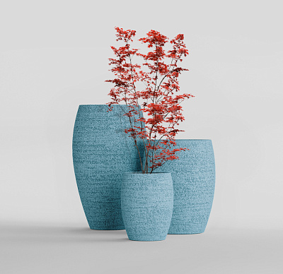 Кашпо CONCRETIKA OVAL EROSIA BLUE D45H66 заказать и купить по цене 26 780 руб ниже рынка от производителя с доставкой.