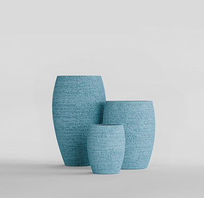 Кашпо CONCRETIKA OVAL EROSIA BLUE D45H66 заказать и купить по цене 26 780 руб ниже рынка от производителя с доставкой.