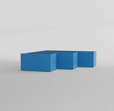 Кашпо CONCRETIKA BALCONY DARK BLUE 60x20x15 заказать и купить по цене 8 870 руб ниже рынка от производителя с доставкой.