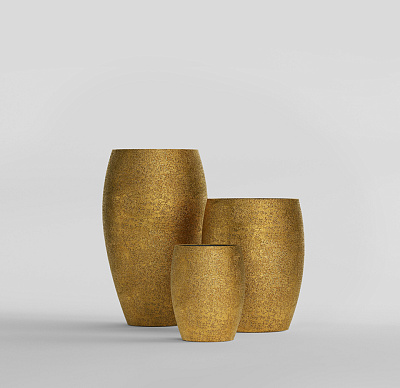 Кашпо CONCRETIKA OVAL RICH GOLD D60H88 заказать и купить по цене 48 450 руб ниже рынка от производителя с доставкой.