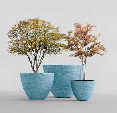 Кашпо CONCRETIKA UPON EROSIA BLUE D75H65 заказать и купить по цене 36 980 руб ниже рынка от производителя с доставкой.