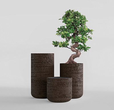 Кашпо CONCRETIKA TOPPER EROSIA BROWN D40H60 заказать и купить по цене 20 410 руб ниже рынка от производителя с доставкой.