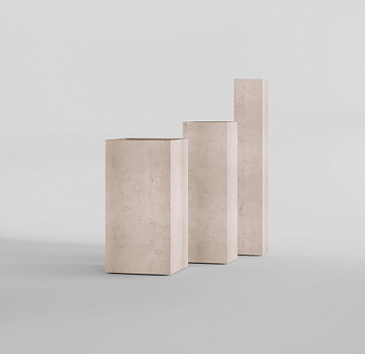Кашпо CONCRETIKA COLONNA CONCRETE WHITE 30x30x90 заказать и купить по цене 31 930 руб ниже рынка от производителя с доставкой.