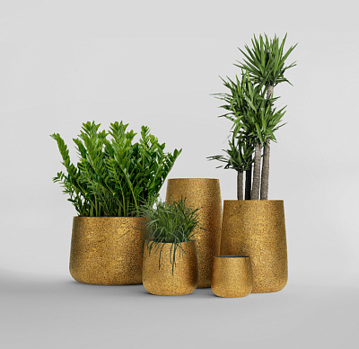 Кашпо CONCRETIKA CONE RICH GOLD D60H42 заказать и купить по цене 27 570 руб ниже рынка от производителя с доставкой.