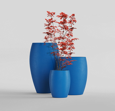 Кашпо CONCRETIKA OVAL DARK BLUE D41H82 заказать и купить по цене 26 610 руб ниже рынка от производителя с доставкой.