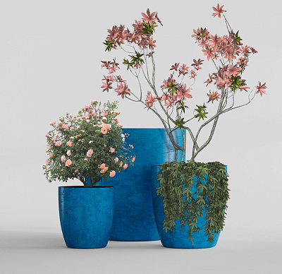Кашпо CONCRETIKA VASE 3 COBALT BLUE D60H65 заказать и купить по цене 38 510 руб ниже рынка от производителя с доставкой.
