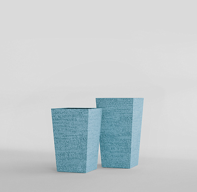 Кашпо CONCRETIKA CONIC EROSIA BLUE 30x30x50 заказать и купить по цене 15 300 руб ниже рынка от производителя с доставкой.