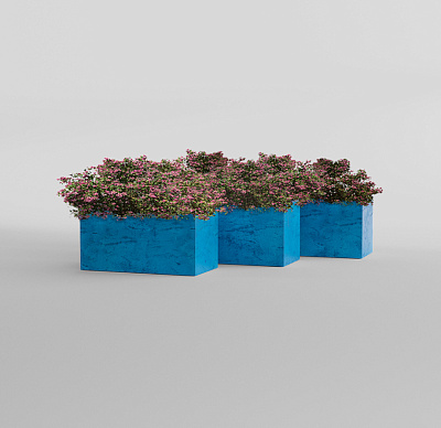 Кашпо CONCRETIKA BALCONY COBALT BLUE 40x20x15 заказать и купить по цене 7 530 руб ниже рынка от производителя с доставкой.