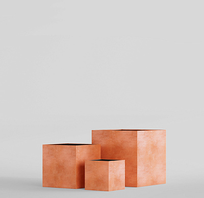 Кашпо CONCRETIKA CUBE RED CLAY 80x80x80 заказать и купить по цене 81 450 руб ниже рынка от производителя с доставкой.