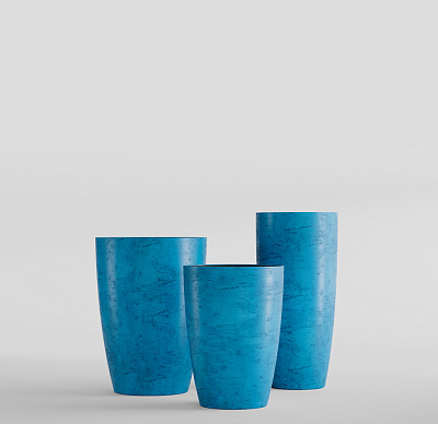 Кашпо CONCRETIKA CONUS COBALT BLUE D48H60 заказать и купить по цене 23 800 руб ниже рынка от производителя с доставкой.